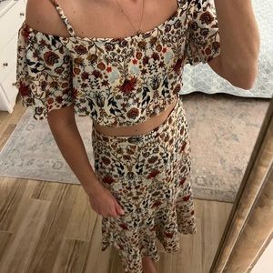 Skirt and cropped set